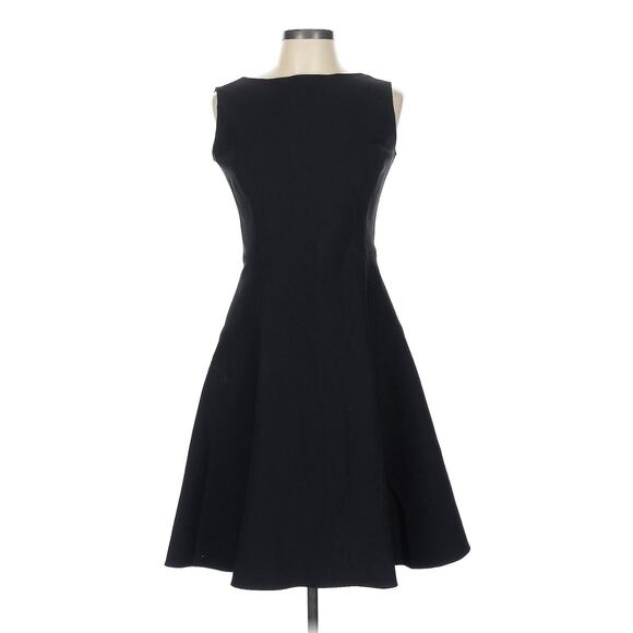 Ralph Lauren Black Label Open Back Fit Flare LBD Stretch 10 - Picture 2 of 5